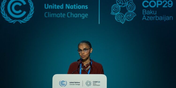 Em discurso na COP29, Marina Silva diz que meio ambiente depende de financiamento global