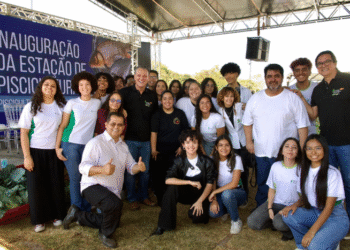 Fávaro participa de cerimônia de entrega de estação de piscicultura e horta tecnológica em Mato Grosso